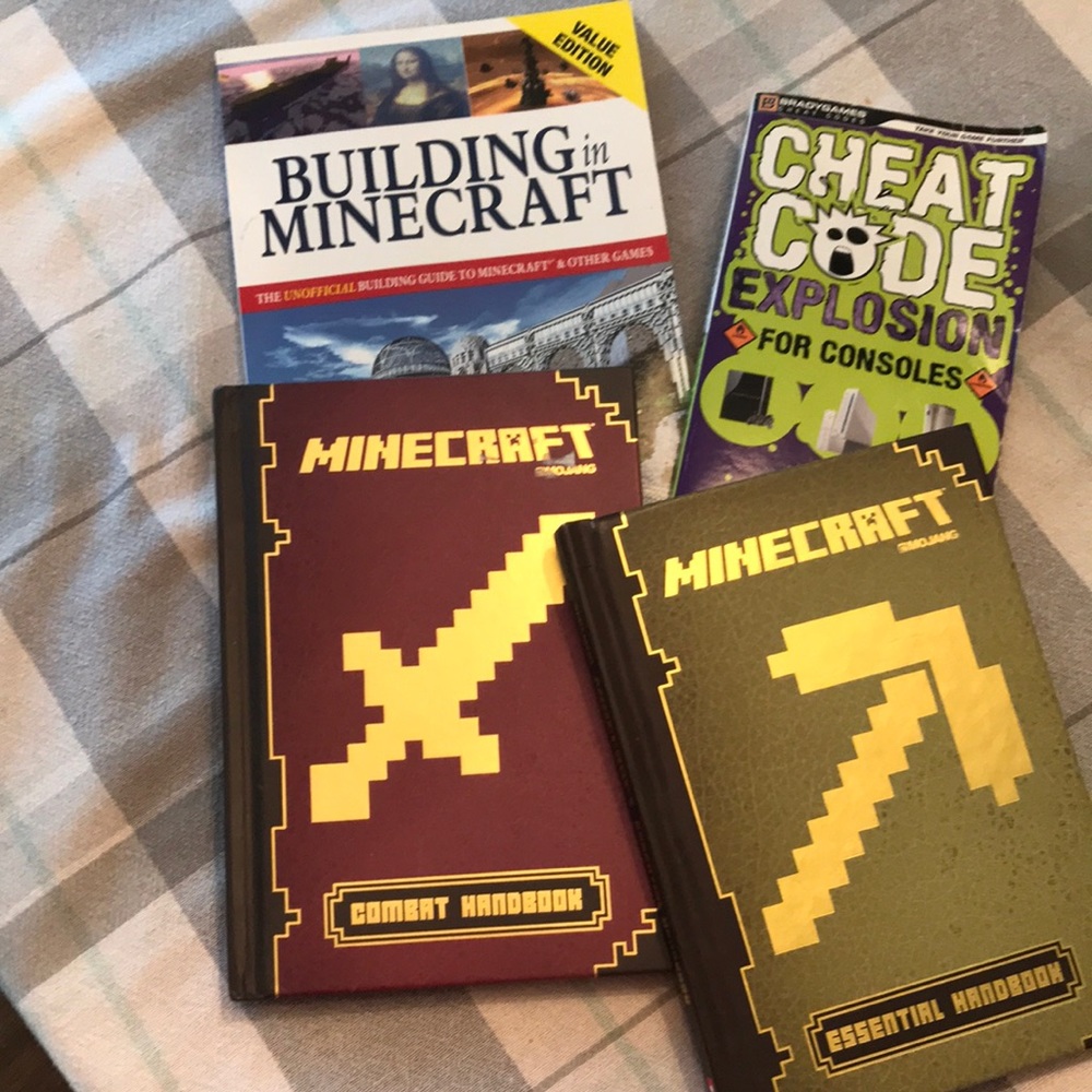 3 Minecraft Books and 1 CheatCode Book
